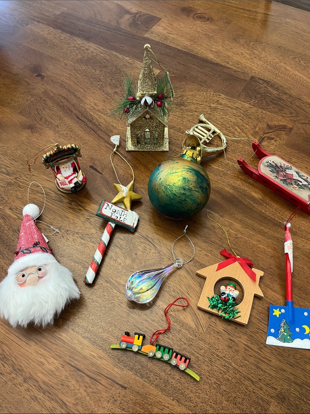 Vintage 11 Holiday Ornaments Set